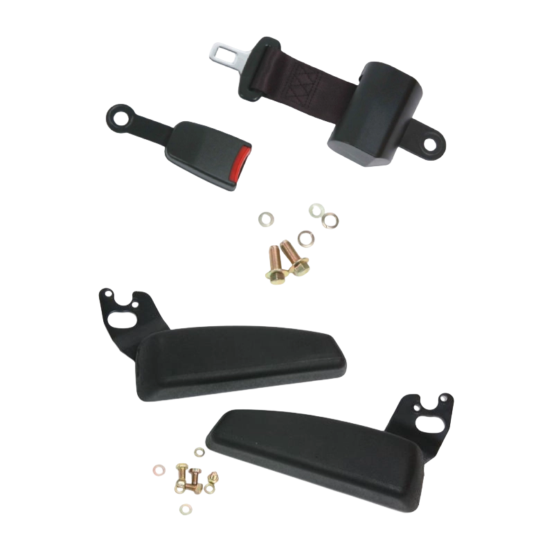 Sedile per carrello elevatore certificato ergonomico durevole BF1-1 per carrelli elevatori a combustione interna con vinile nero