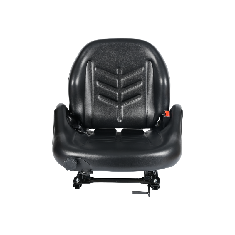 Sedile con sospensione certificato BF5-3 EN13490 IT1+IT2 con cintura di sicurezza e interruttore OPS | Design ad ampio operatore compatibile con i carrelli elevatori Hangcha, Nissan, TCM e Mitsubishi