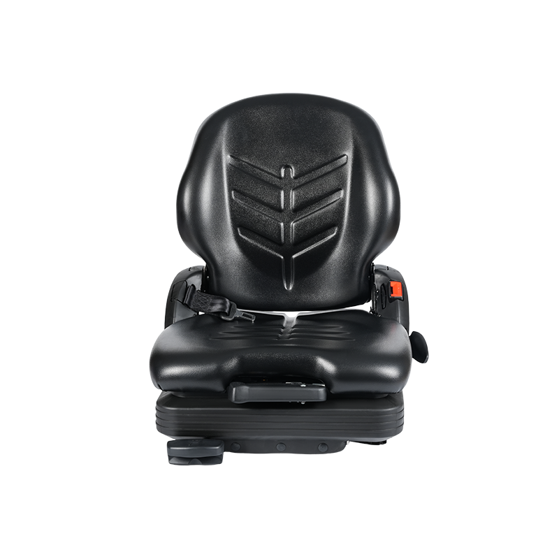 Sedile a sospensione meccanica sostitutivo in vinile a basso profilo BF16 per carrelli elevatori per movimentazione materiali - Nero con EN13490 IT1+IT2