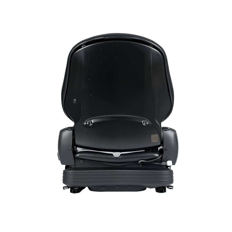 Sedile a sospensione meccanica sostitutivo in vinile a basso profilo BF16 per carrelli elevatori per movimentazione materiali - Nero con EN13490 IT1+IT2