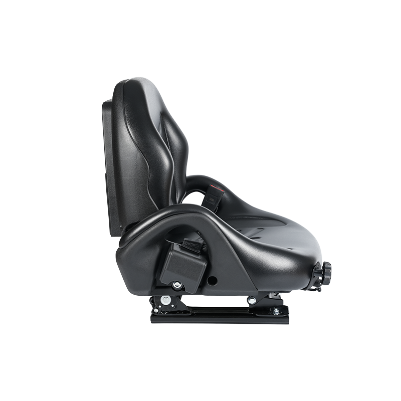 Sedile con sospensione certificato BF5-3 EN13490 IT1+IT2 con cintura di sicurezza e interruttore OPS | Design ad ampio operatore compatibile con i carrelli elevatori Hangcha, Nissan, TCM e Mitsubishi
