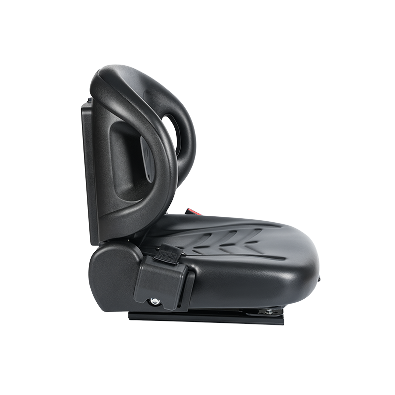 Sedile operatore impilatore elettrico Universa BF2-2 - Tessuto elasticizzato a 4 vie rivestito nero impermeabile in PVC con interruttore sensore OPS e schienale regolabile compatibile con Hangcha, Toyota