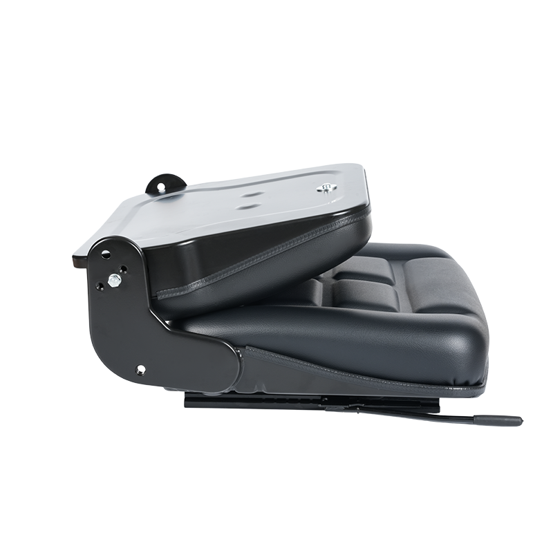 BF1-2 Sedile per carrello elevatore con schienale ribaltabile in vinile nero economico per flotte di veicoli da magazzino