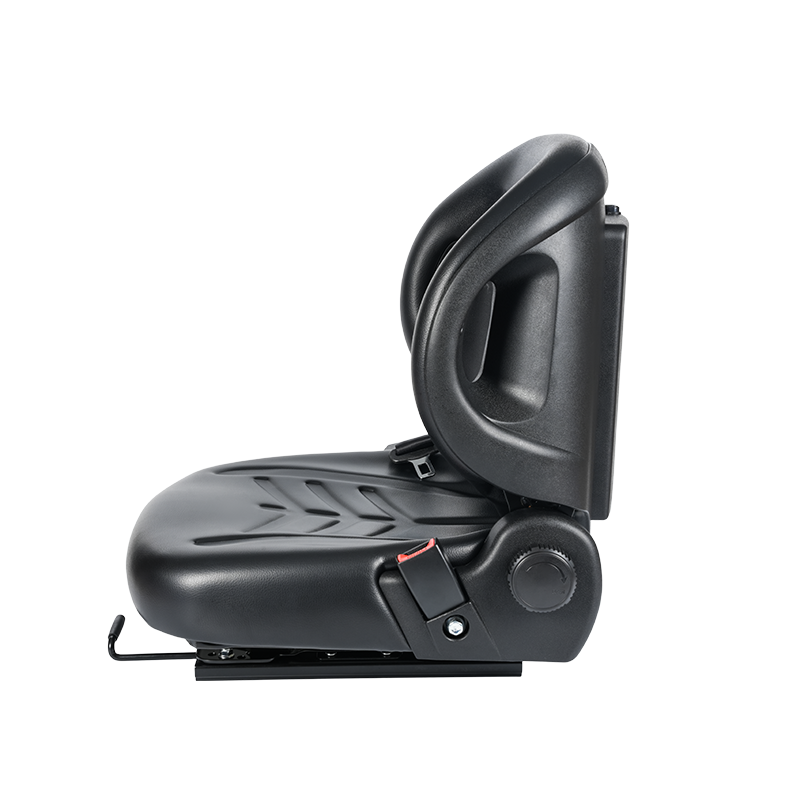 Sedile pianale universale BF2-2 per trattori aeroportuali con reclinazione a 60°, cintura di sicurezza retrattile e scatola per documenti