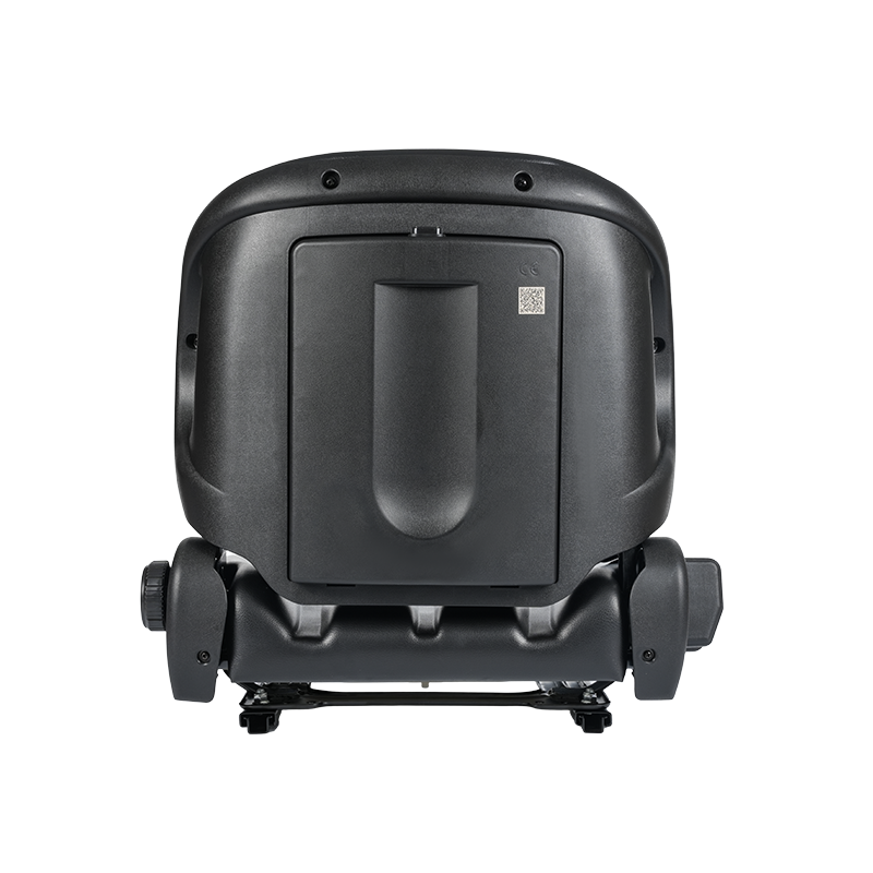 Sedile pianale universale BF2-2 per trattori aeroportuali con reclinazione a 60°, cintura di sicurezza retrattile e scatola per documenti