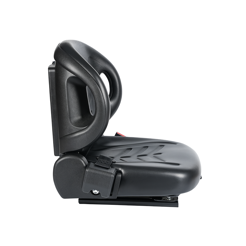 Sedile pianale universale BF2-2 per trattori aeroportuali con reclinazione a 60°, cintura di sicurezza retrattile e scatola per documenti