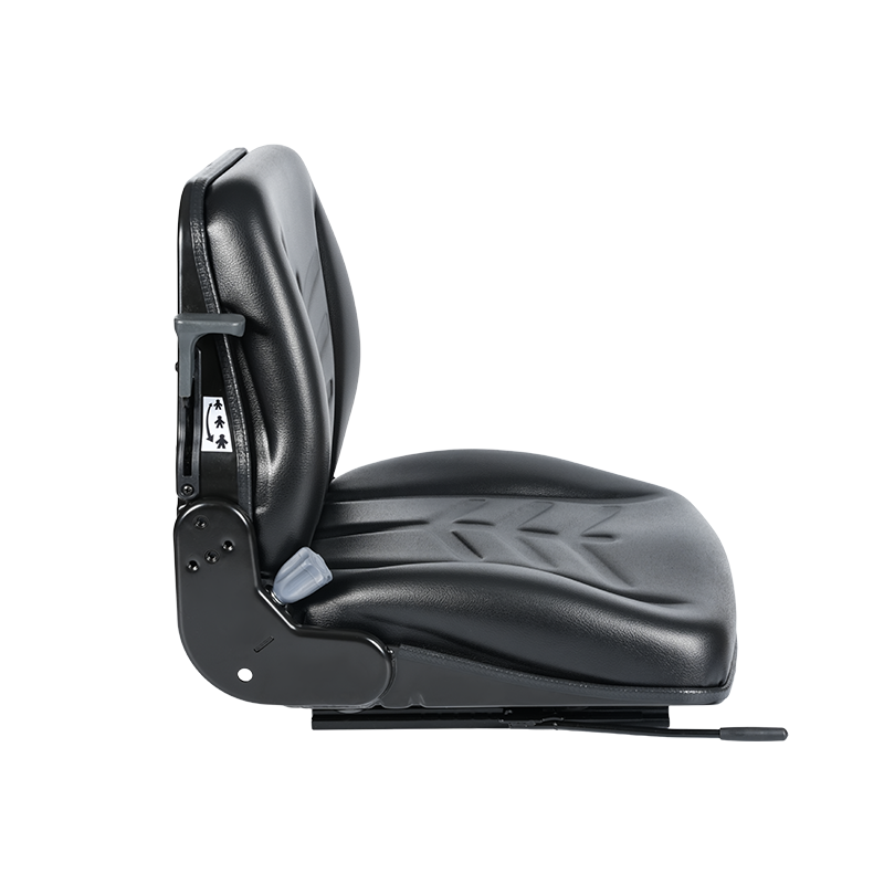 Sedile semisospeso affidabile BF8-4 per trattori aeroportuali con sospensione meccanica e schienale inclinato a 15°